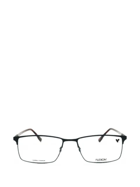 Flexon rectangle-frame glasses