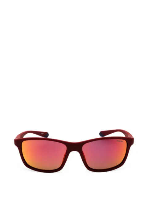 Polaroid rectangle-frame sunglasses