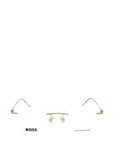 BOSS gafas rectangulares sin montura