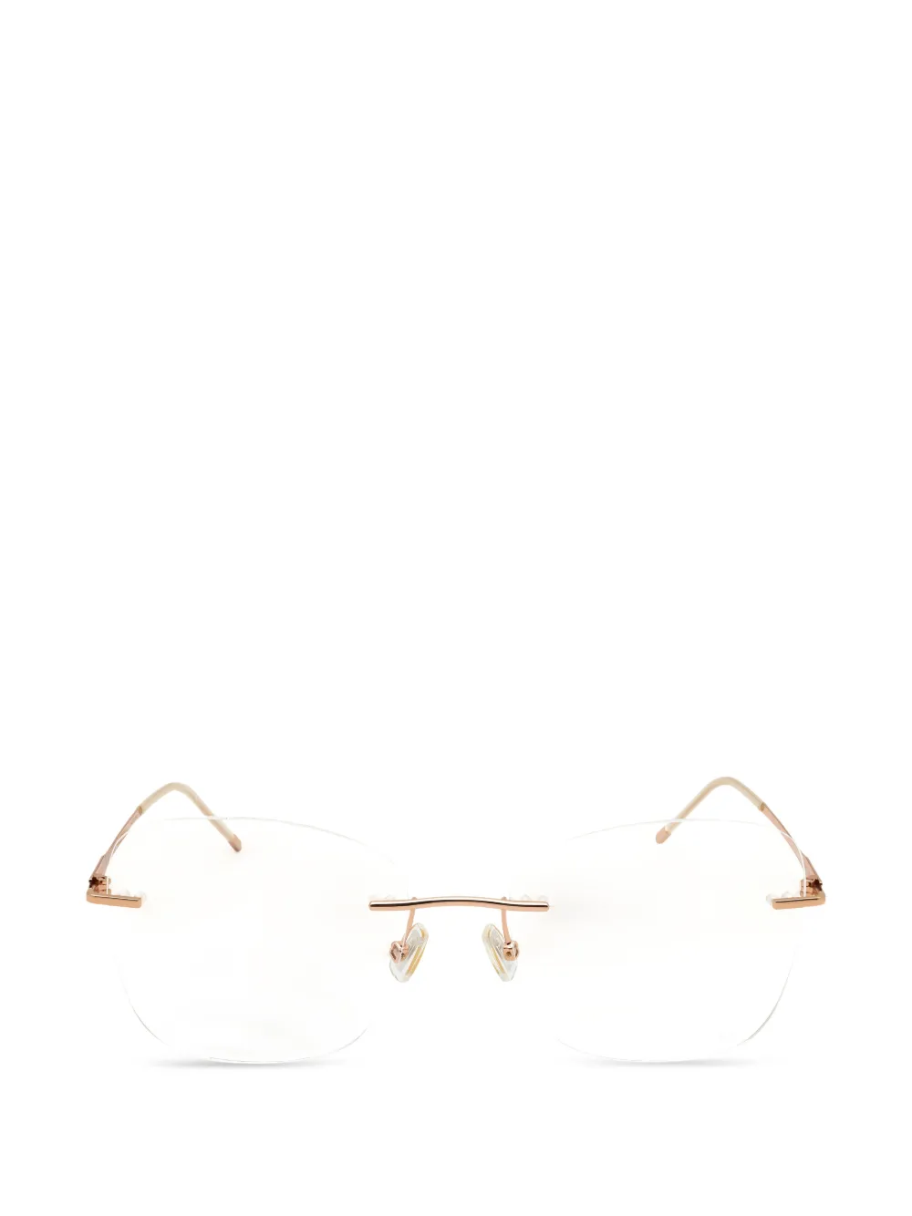 BOSS rimless rectangle-shape glasses