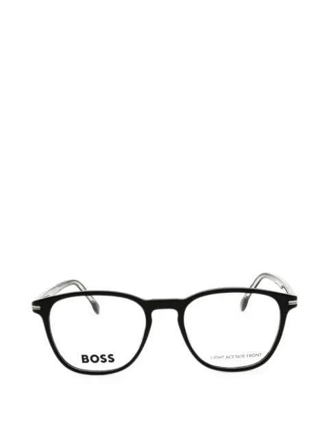 BOSS square-frame glasses