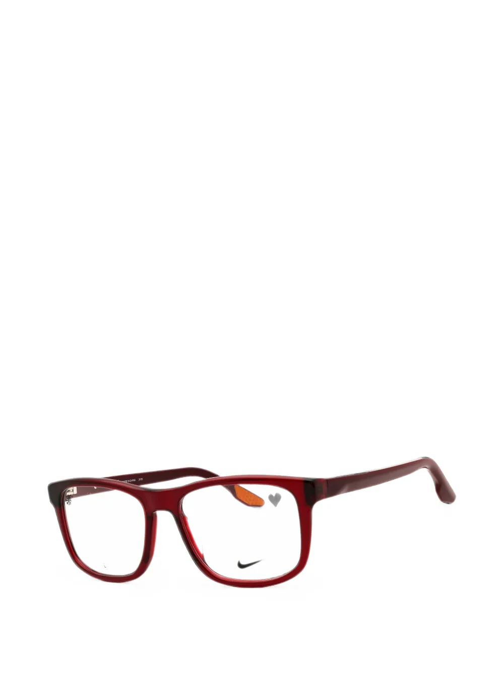 Nike rectangle-frame glasses Rood