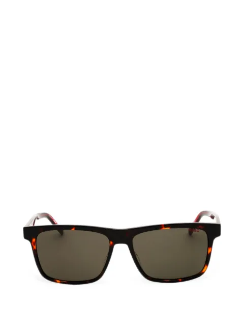 HUGO tortoiseshell-effect rectangle-frame sunglasses