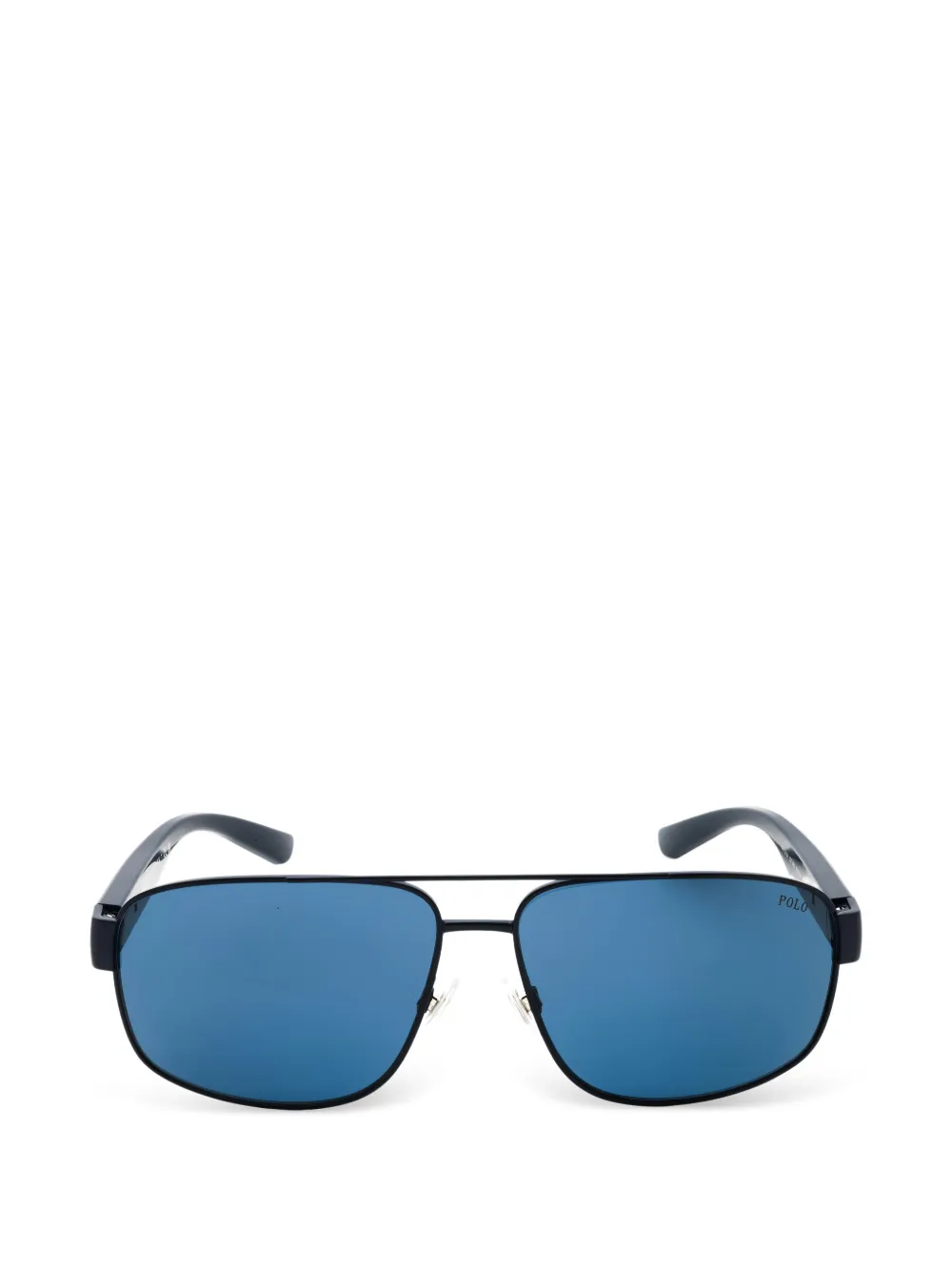 POLO RALPH LAUREN EYEWEAR rectangle-frame metal sunglasses · 62