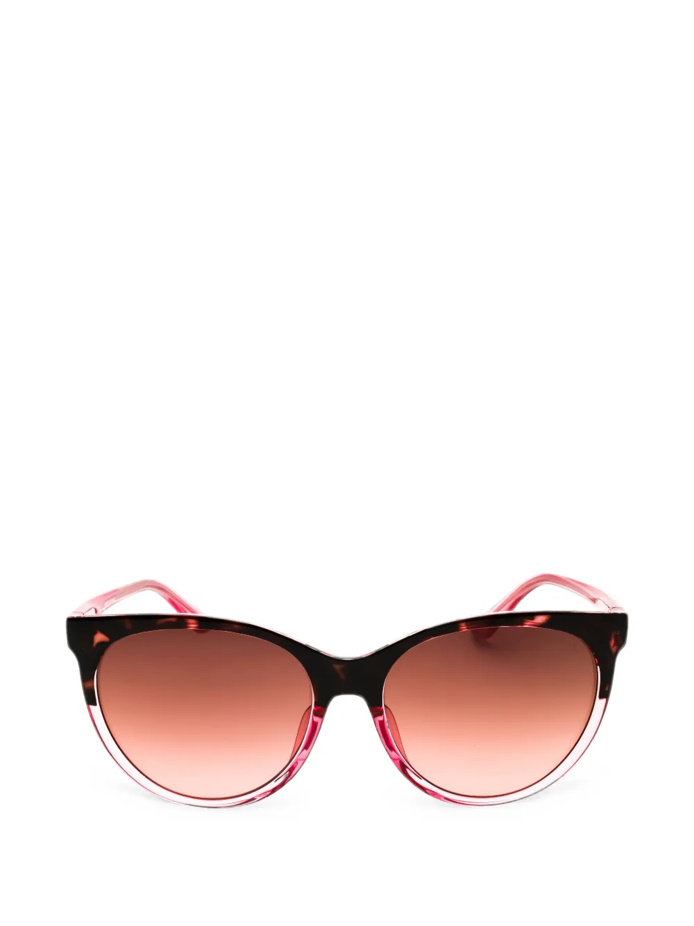 GUESS USA tortoiseshell-effect round-frame sunglasses - Marrone