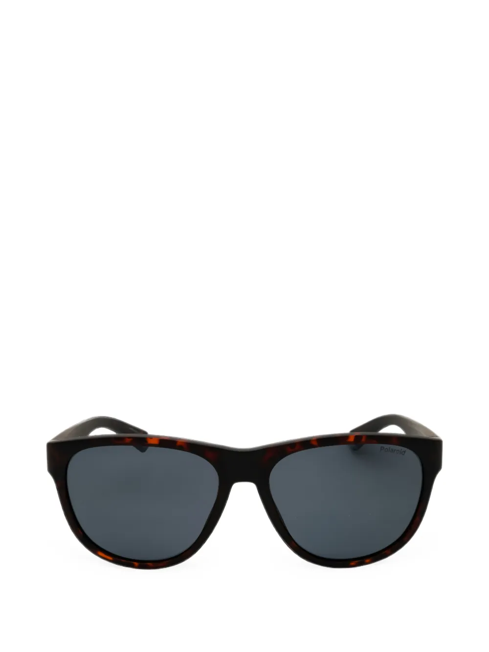Polaroid tortoiseshell-effect oval-frame sunglasses