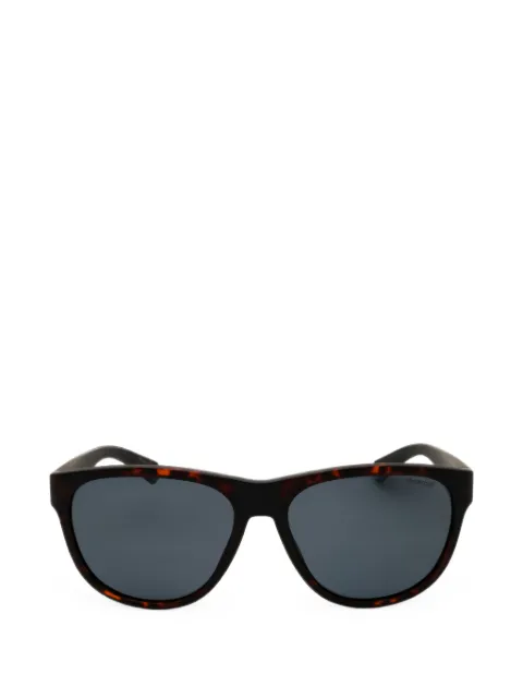 Polaroid tortoiseshell-effect oval-frame sunglasses