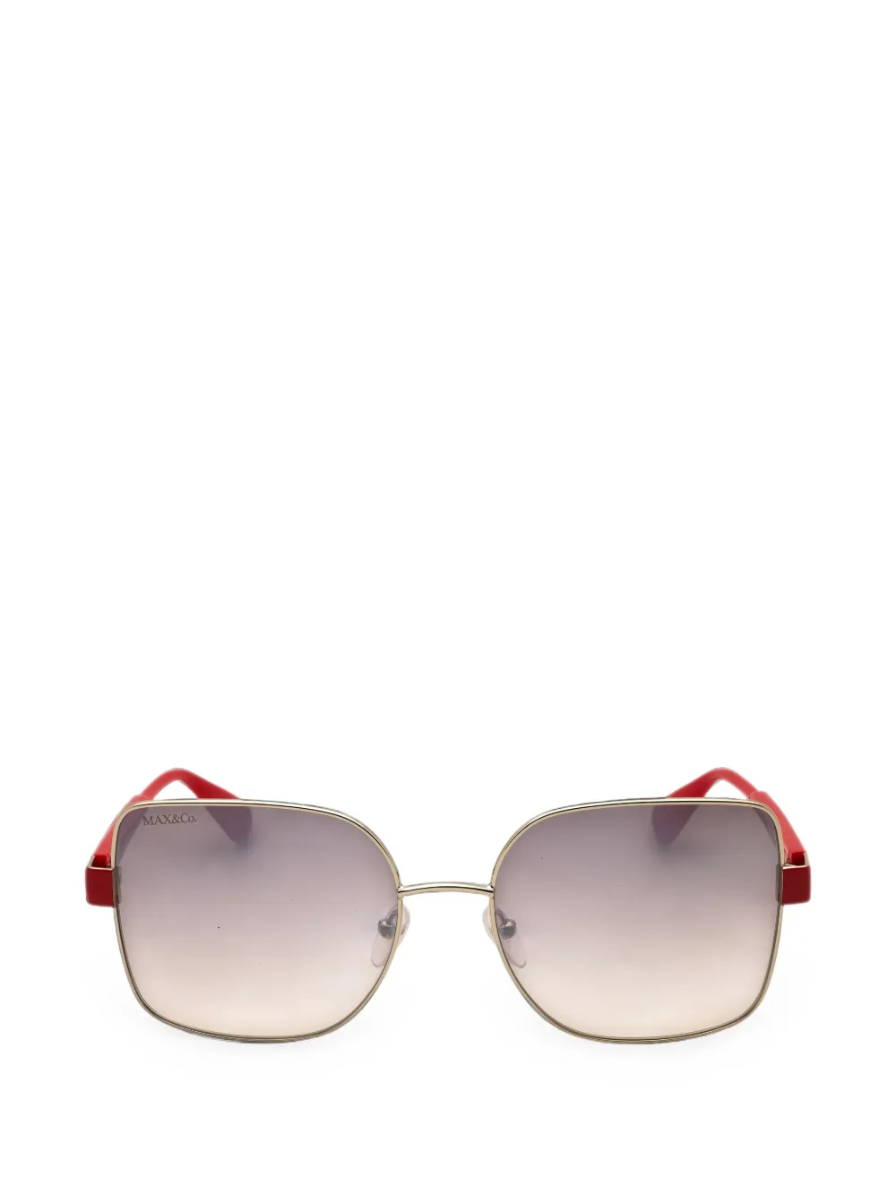 Max & Co Square-frame Sunglasses In Gold