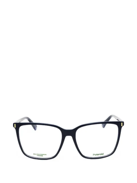 Polaroid rectangle-frame glasses