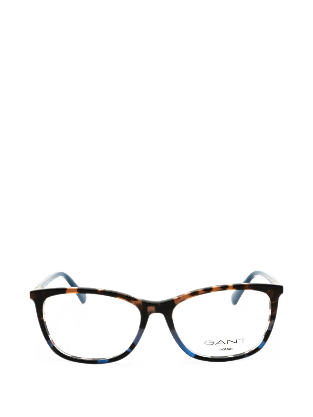 Gant Tortoiseshell-effect Rectangle-frame Glasses In Brown