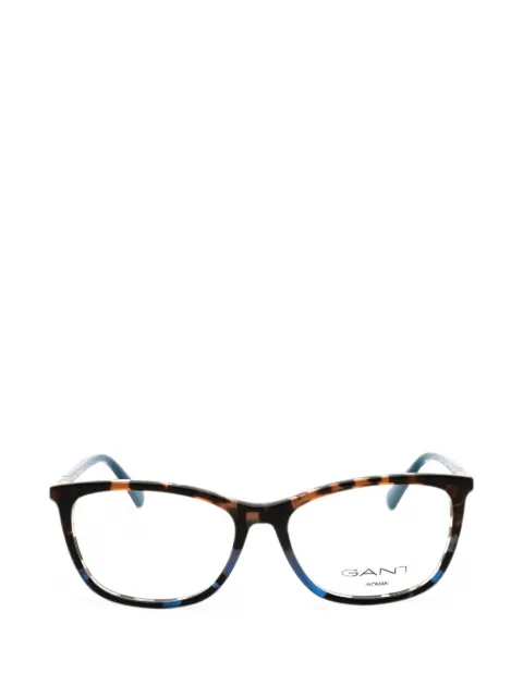 Gant tortoiseshell-effect rectangle-frame glasses
