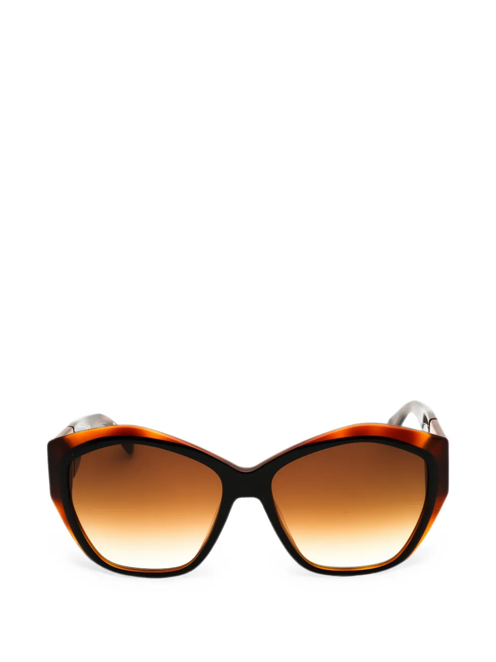 Longchamp oversized-frame sunglasses - Marrone
