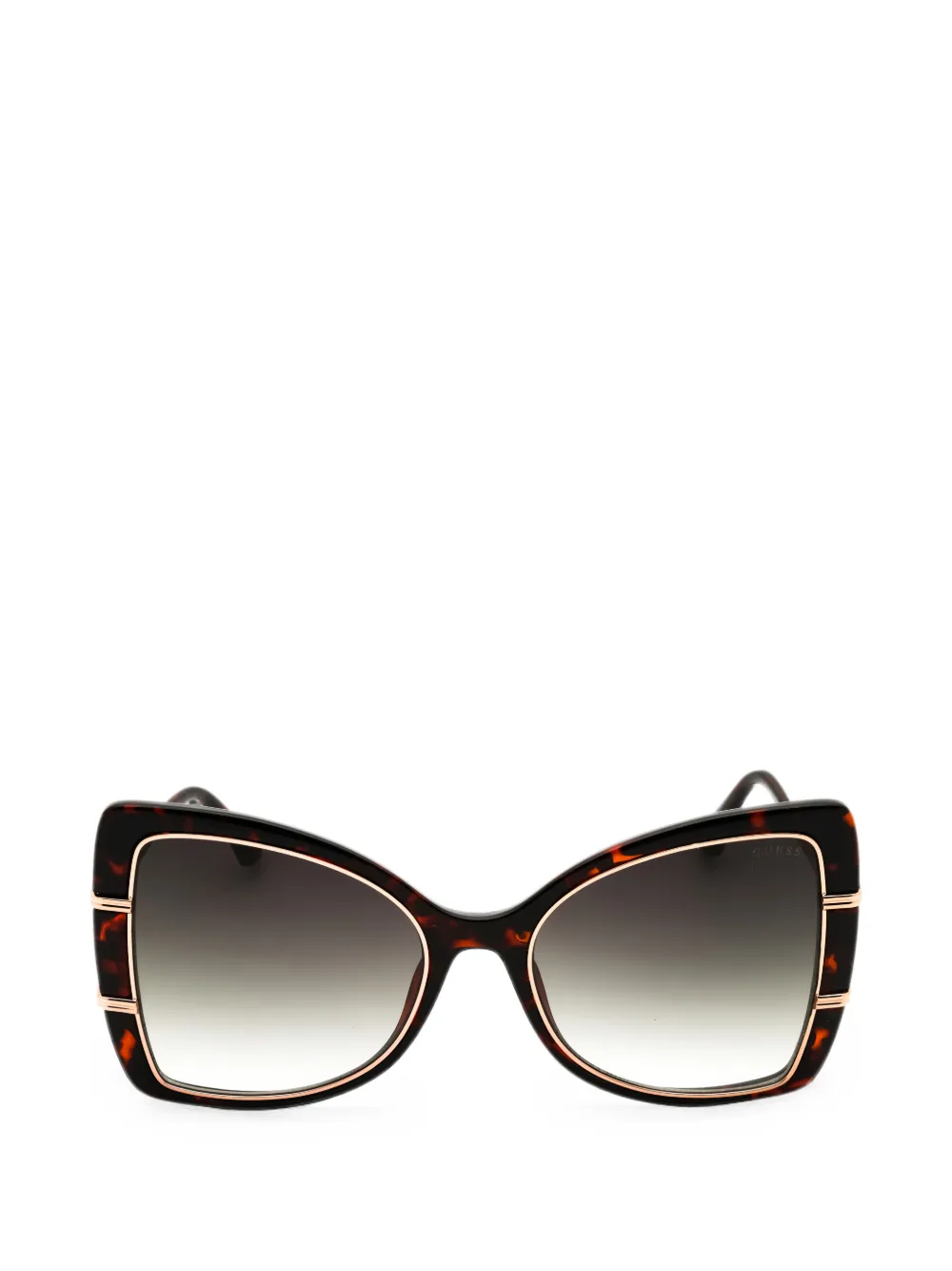 GUESS EYEWEAR tortoiseshell-effect cat-eye sunglasses
