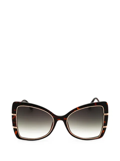 GUESS EYEWEAR tortoiseshell-effect cat-eye sunglasses