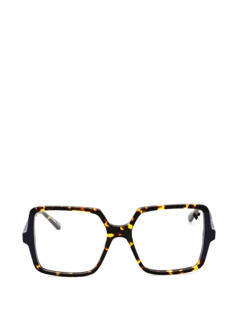 Karl Lagerfeld tortoiseshell-effect square-frame glasses