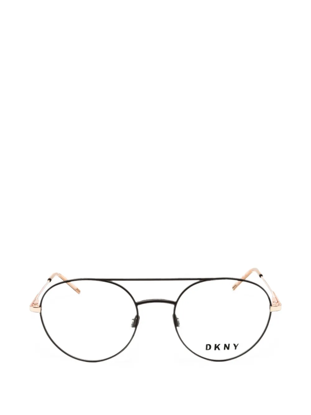 Dkny Round-frame Glasses In Black