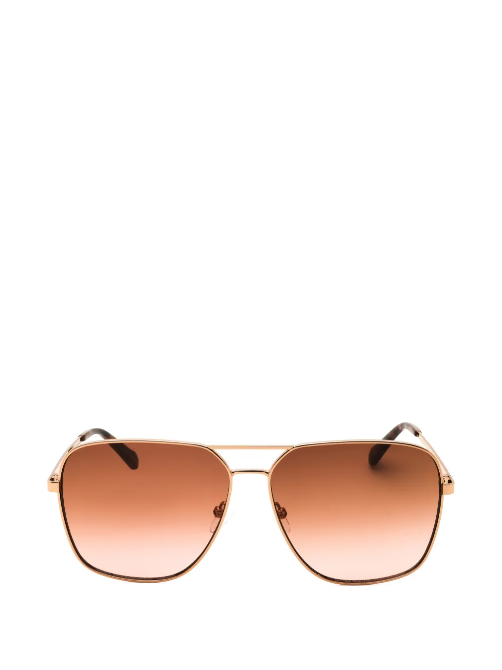 Fossil Geometric-frame Sunglasses In Gold
