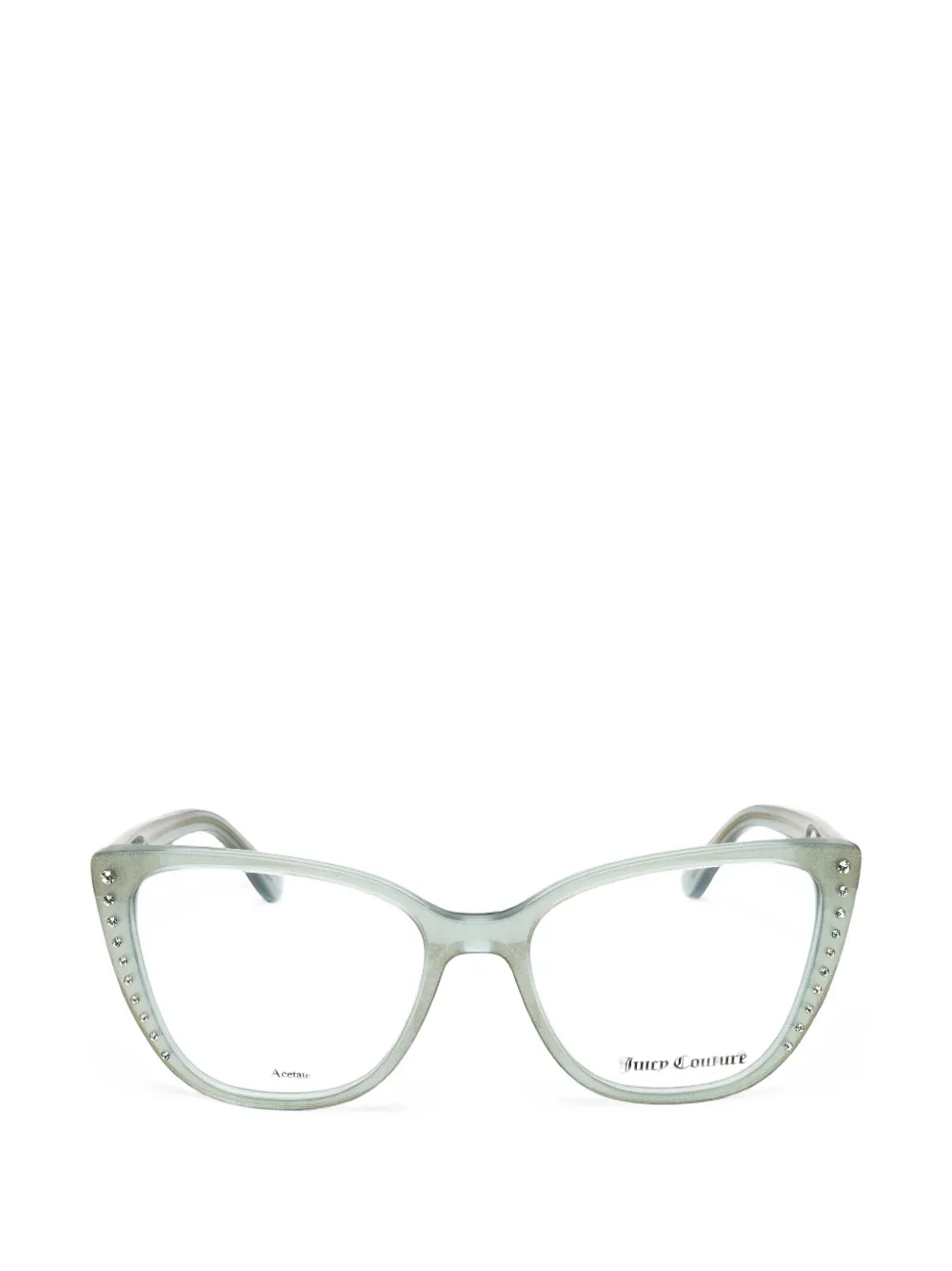 Juicy Couture crystal-embellished cat-eye frame glasses - Blu