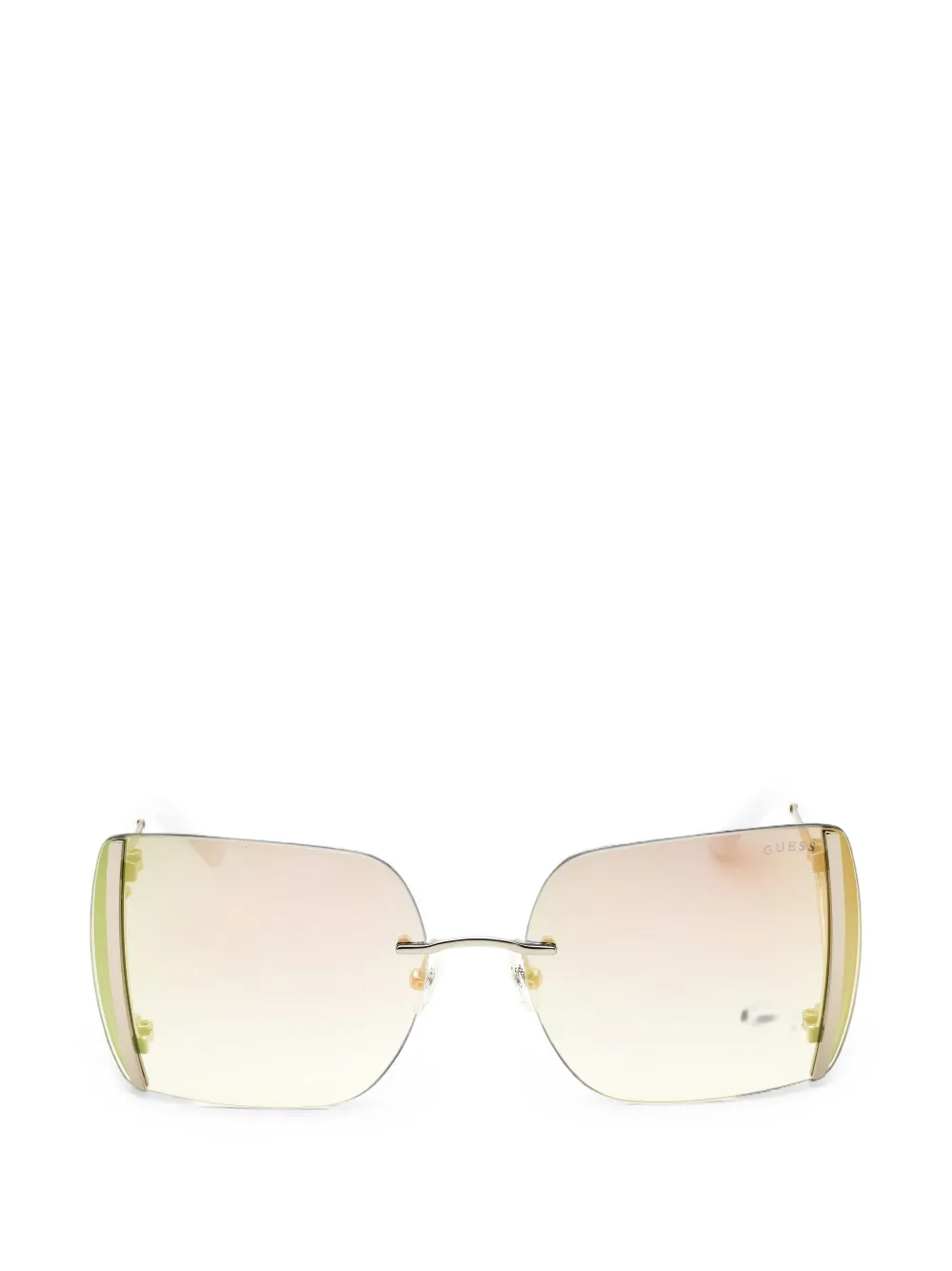 GUESS USA oversized geometric-frame sunglasses - Oro