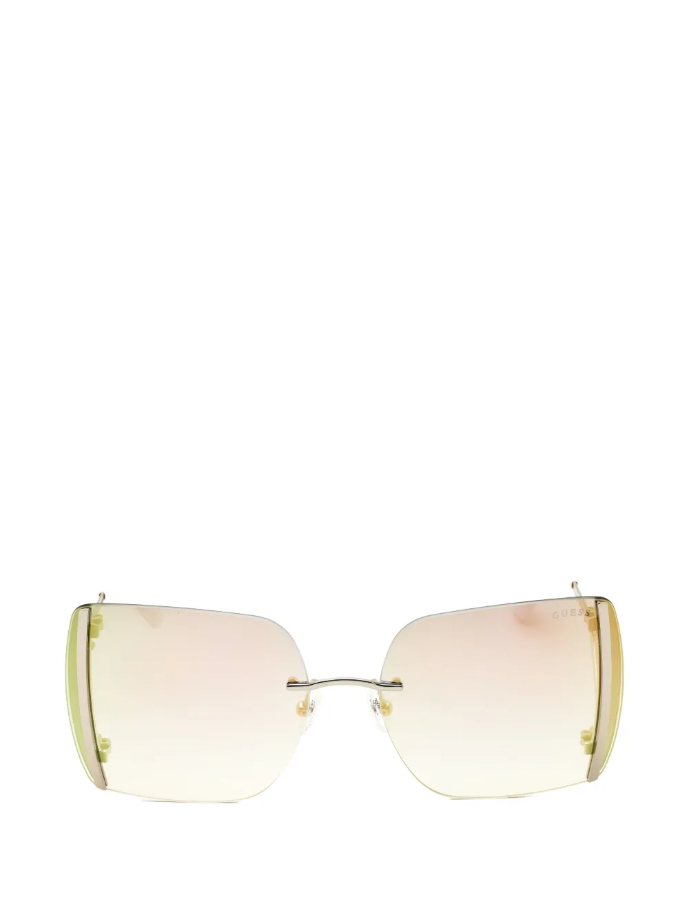 GUESS USA oversized geometric-frame sunglasses - Oro