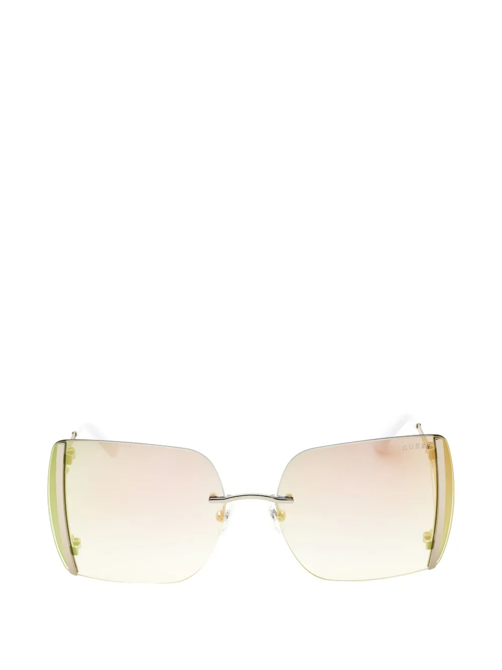 GUESS USA oversized geometric-frame sunglasses - Oro