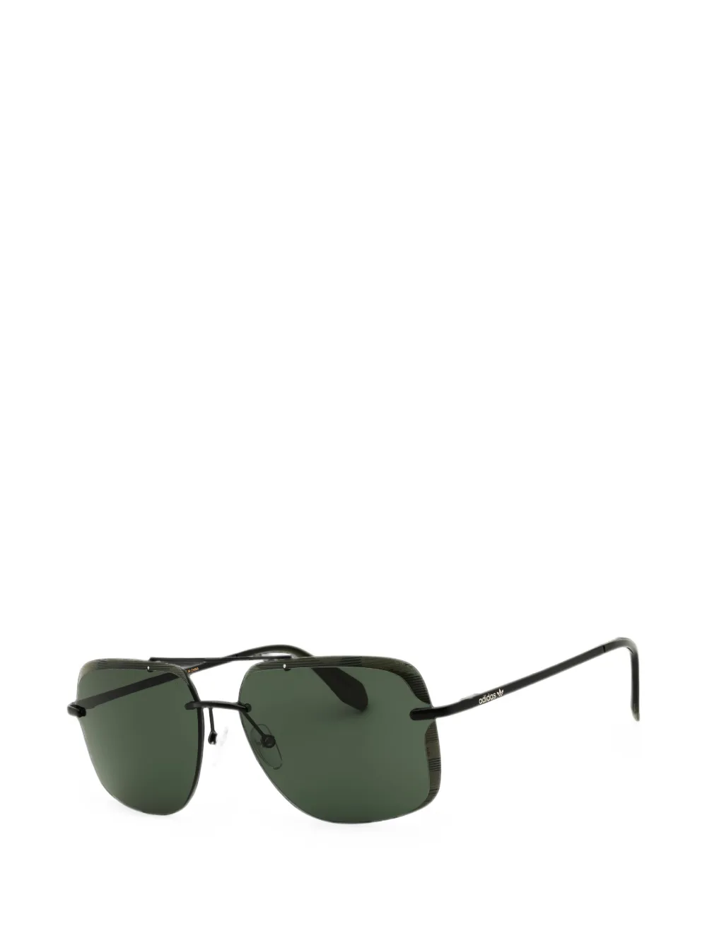 adidas rectangle-frame sunglasses Blauw