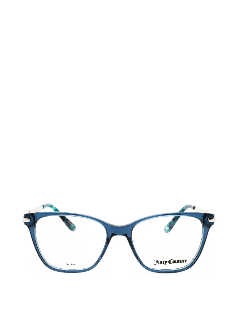 Juicy Couture Rectangle-frame Glasses In Blue