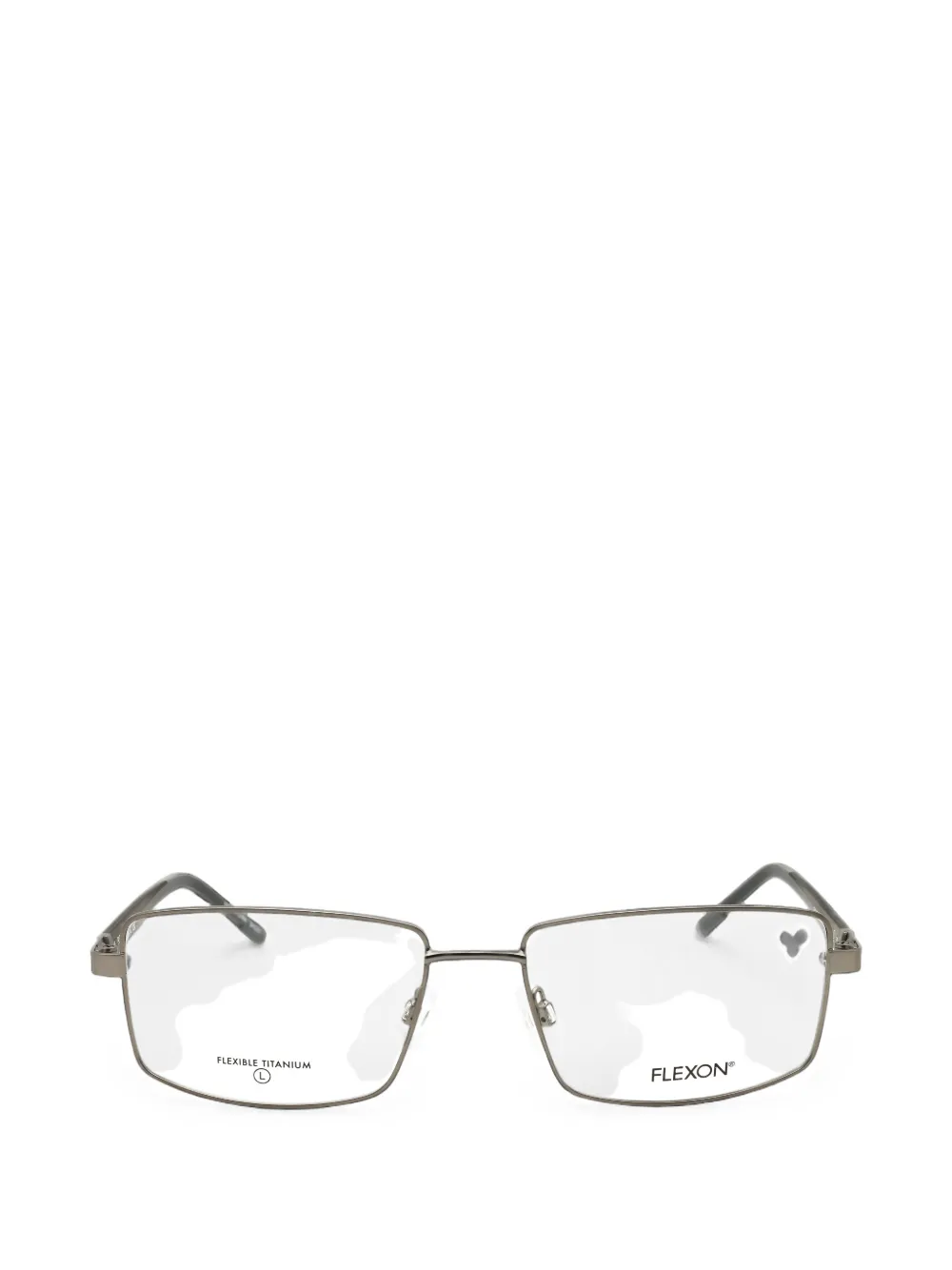 Flexon rectangle-frame glasses | Grey | Image 1