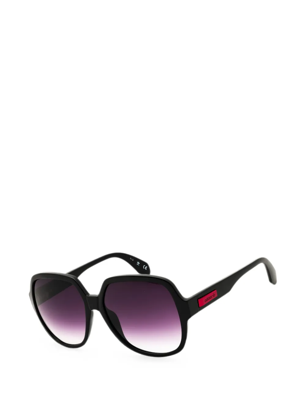 adidas oversized geometric-frame sunglasses Zwart