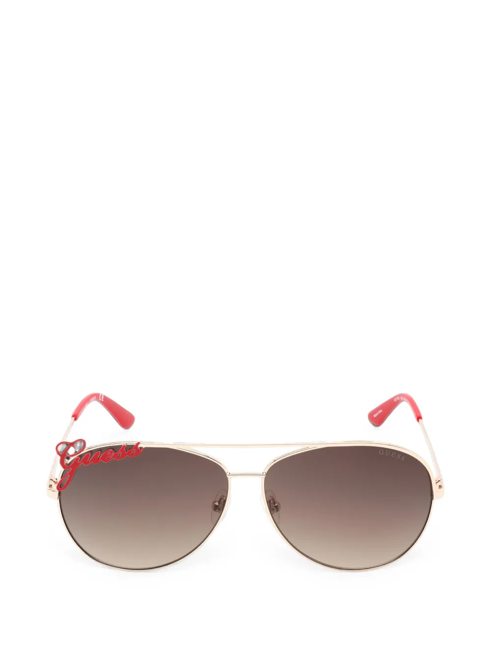 GUESS USA logo-plaque pilot-frame sunglasses - Oro