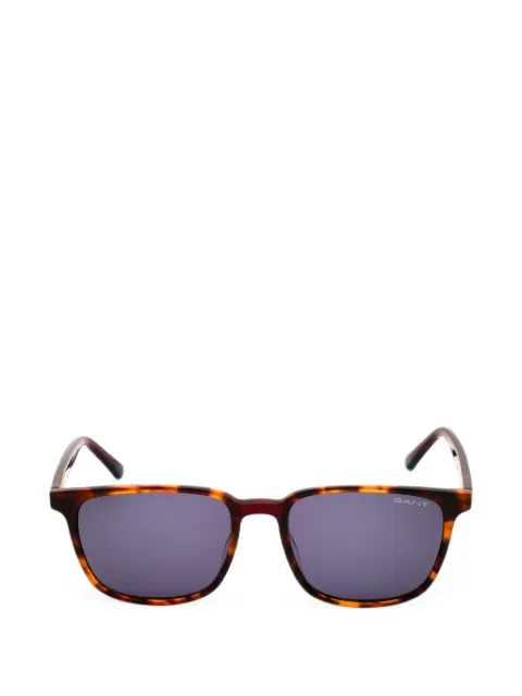 Gant tortoiseshell-effect rectangle-frame sunglasses