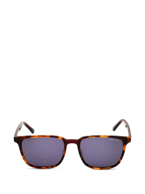 Gant tortoiseshell-effect rectangle-frame sunglasses