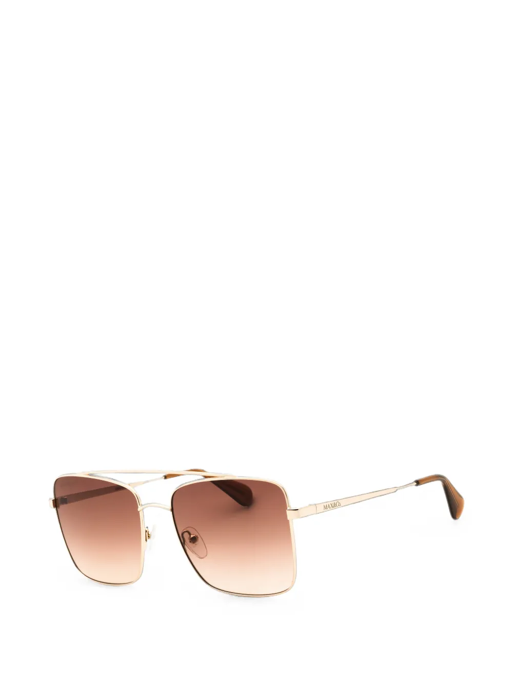 MAX&Co. square-frame double-bridge sunglasses Goud
