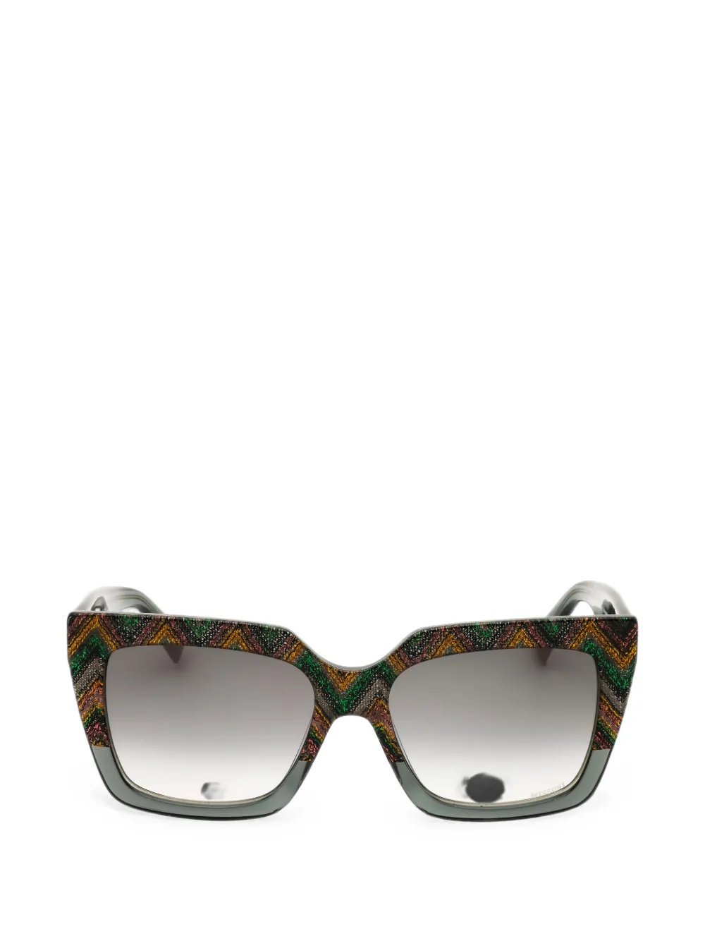 MISSONI EYEWEAR multicolour chevron-pattern sunglasses