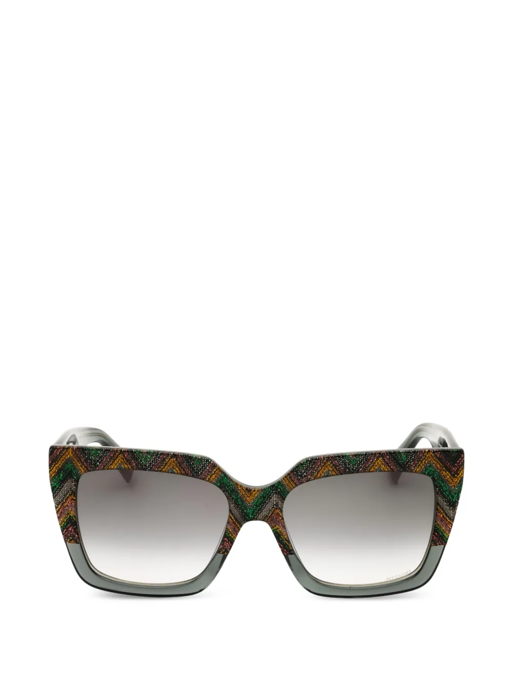 MISSONI EYEWEAR multicolour chevron-pattern sunglasses