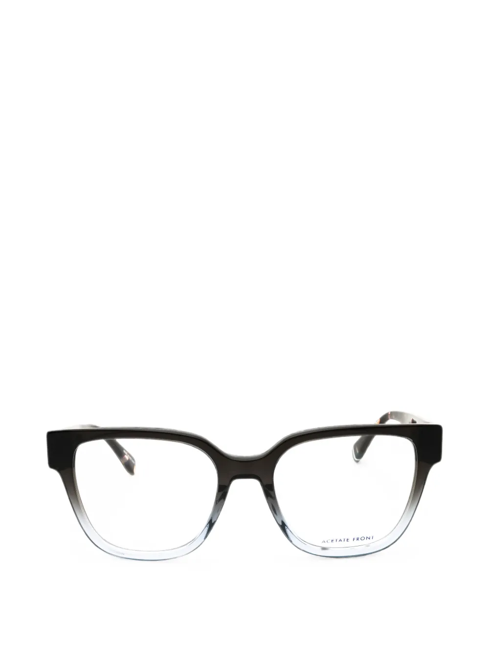 Tommy Hilfiger gradient-effect rectangle-frame glasses - Nero