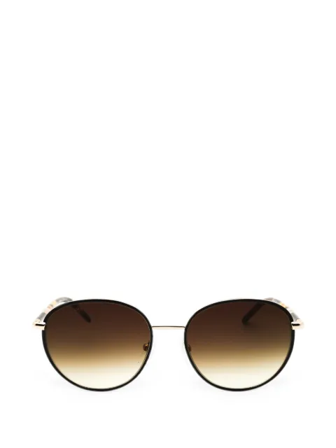 Longchamp lentes de sol con armazón redonda