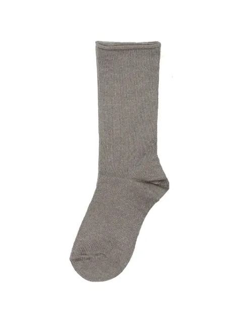 Brunello Cucinelli metallic-effect fine-knit socks
