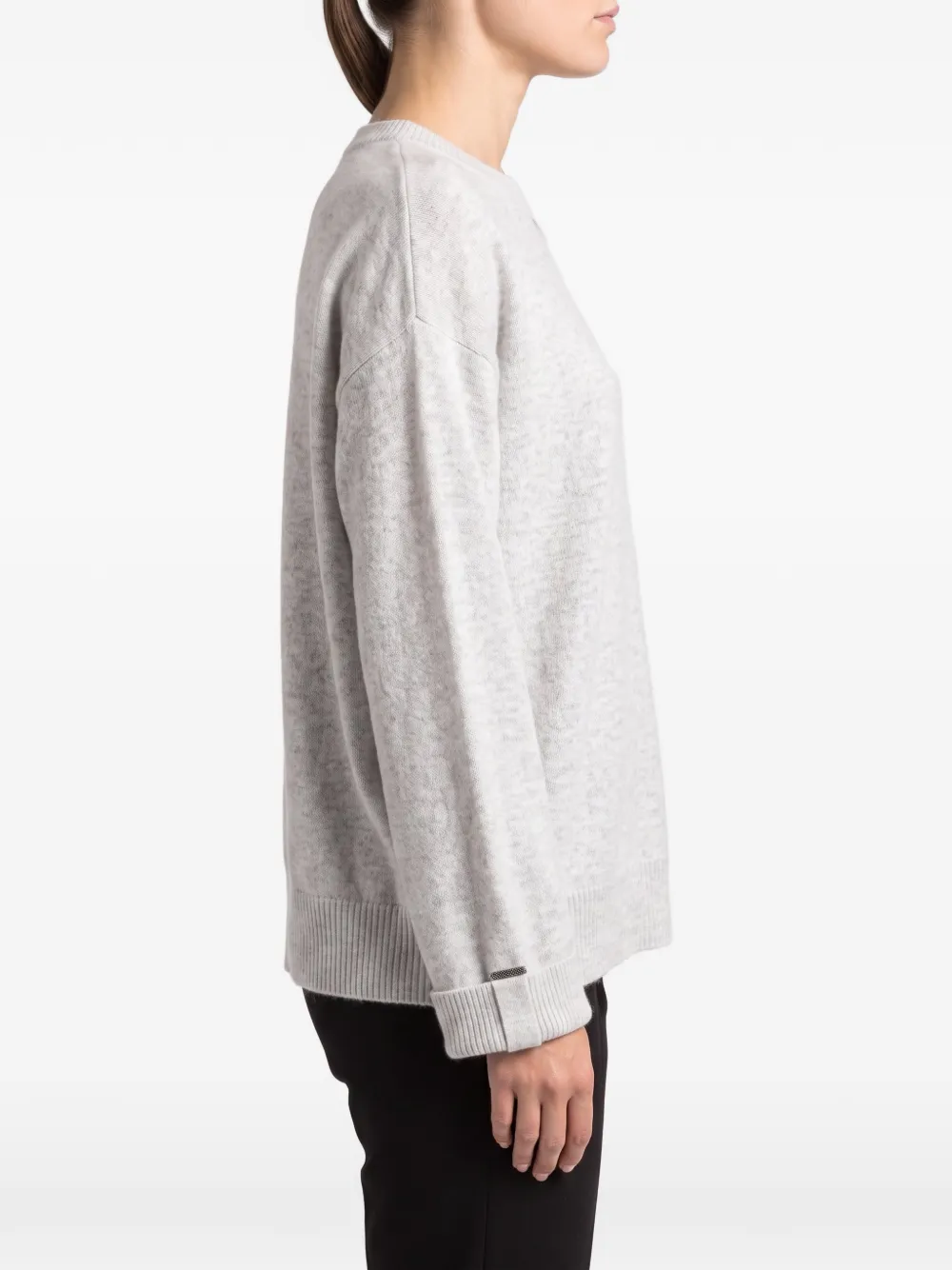 Brunello Cucinelli Sweater met ronde hals Grijs