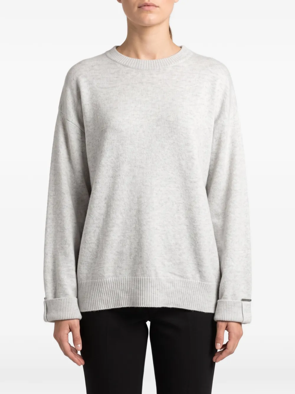 Brunello Cucinelli crew-neck sweatshirt - Grey
