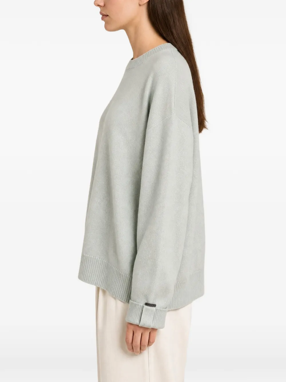 Brunello Cucinelli cashmere dropped-shoulder sweater Groen