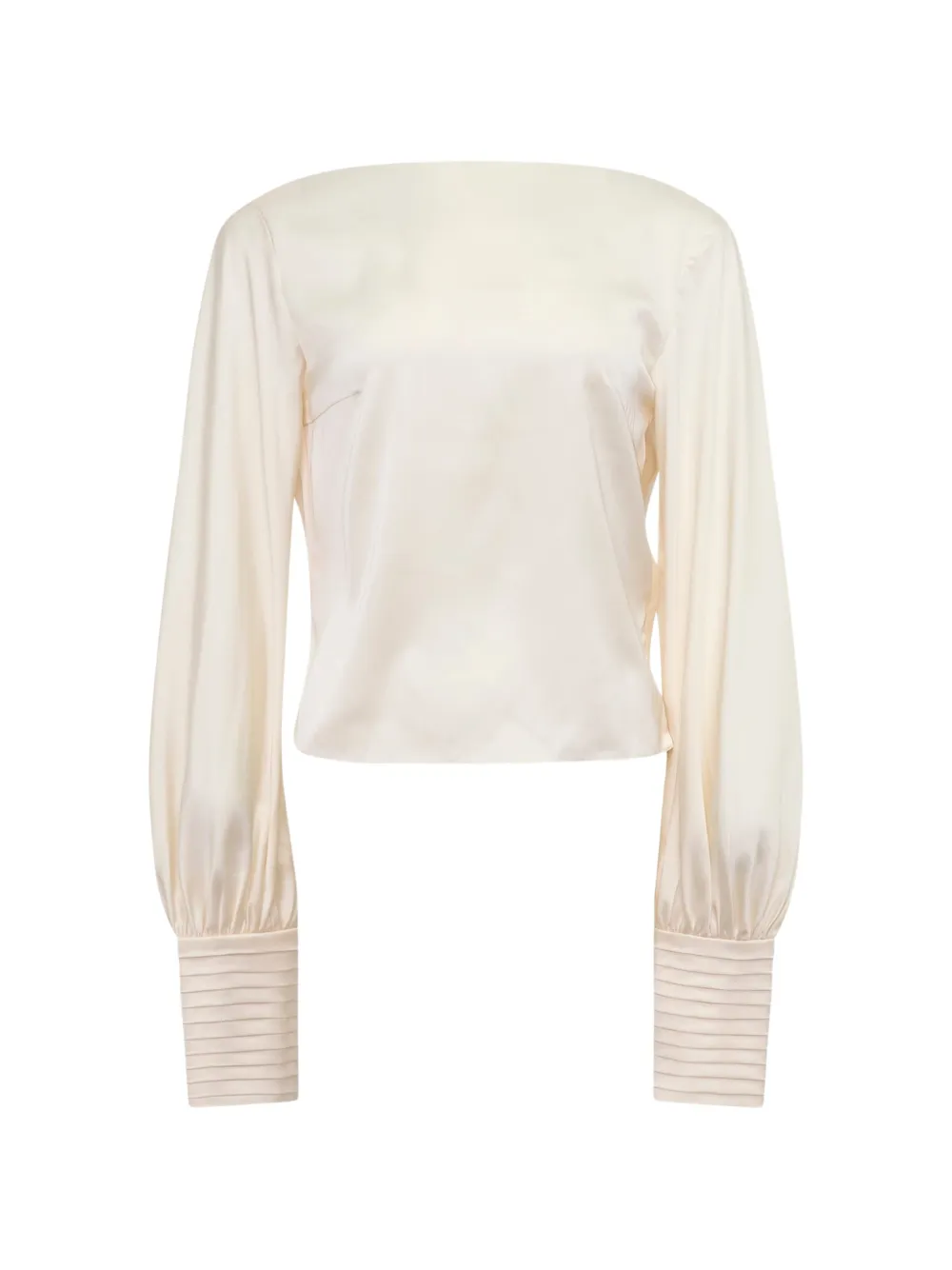 Stolen Stores Kaia draped-back long-sleeve blouse