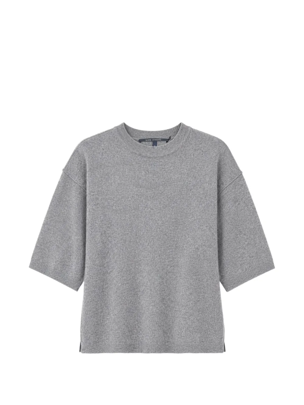 Sofie D'hoore Short-sleeve Wool Sweater In 그레이
