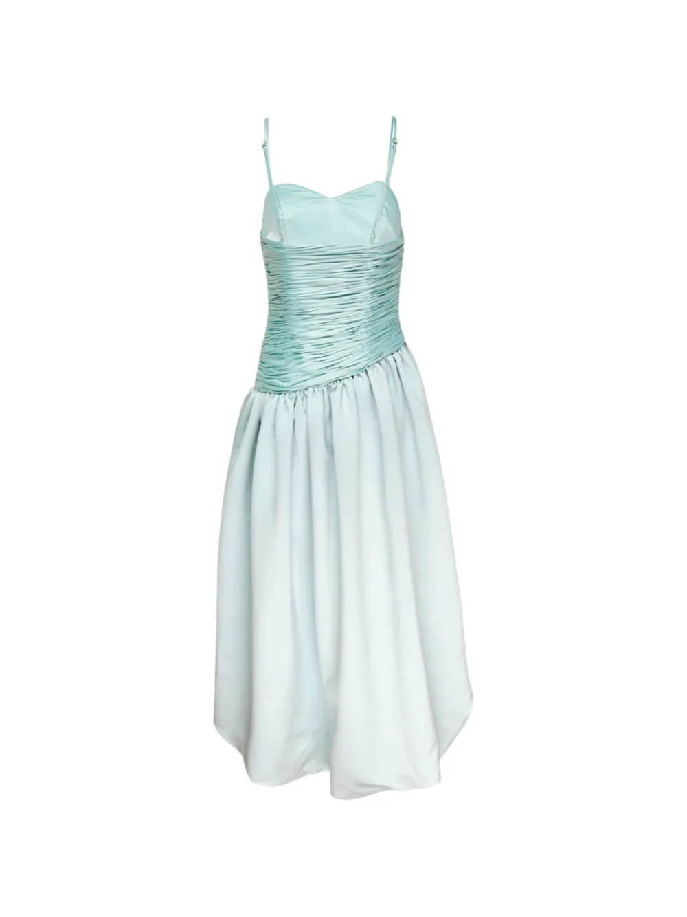 Stolen Stores Midi-jurk met bubbelzoom en ruches Blauw