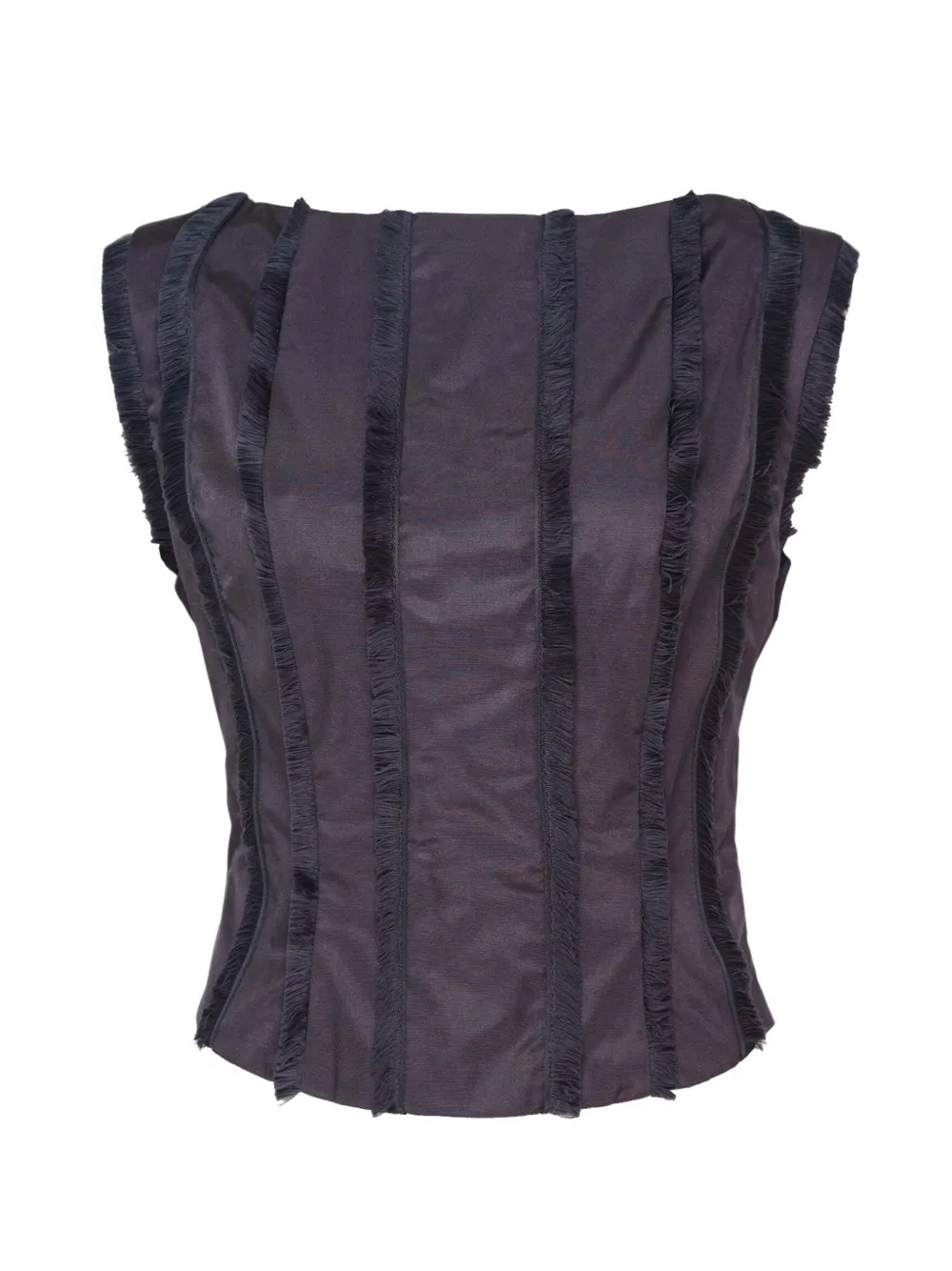 Stolen Stores fringe-trim sleeveless top