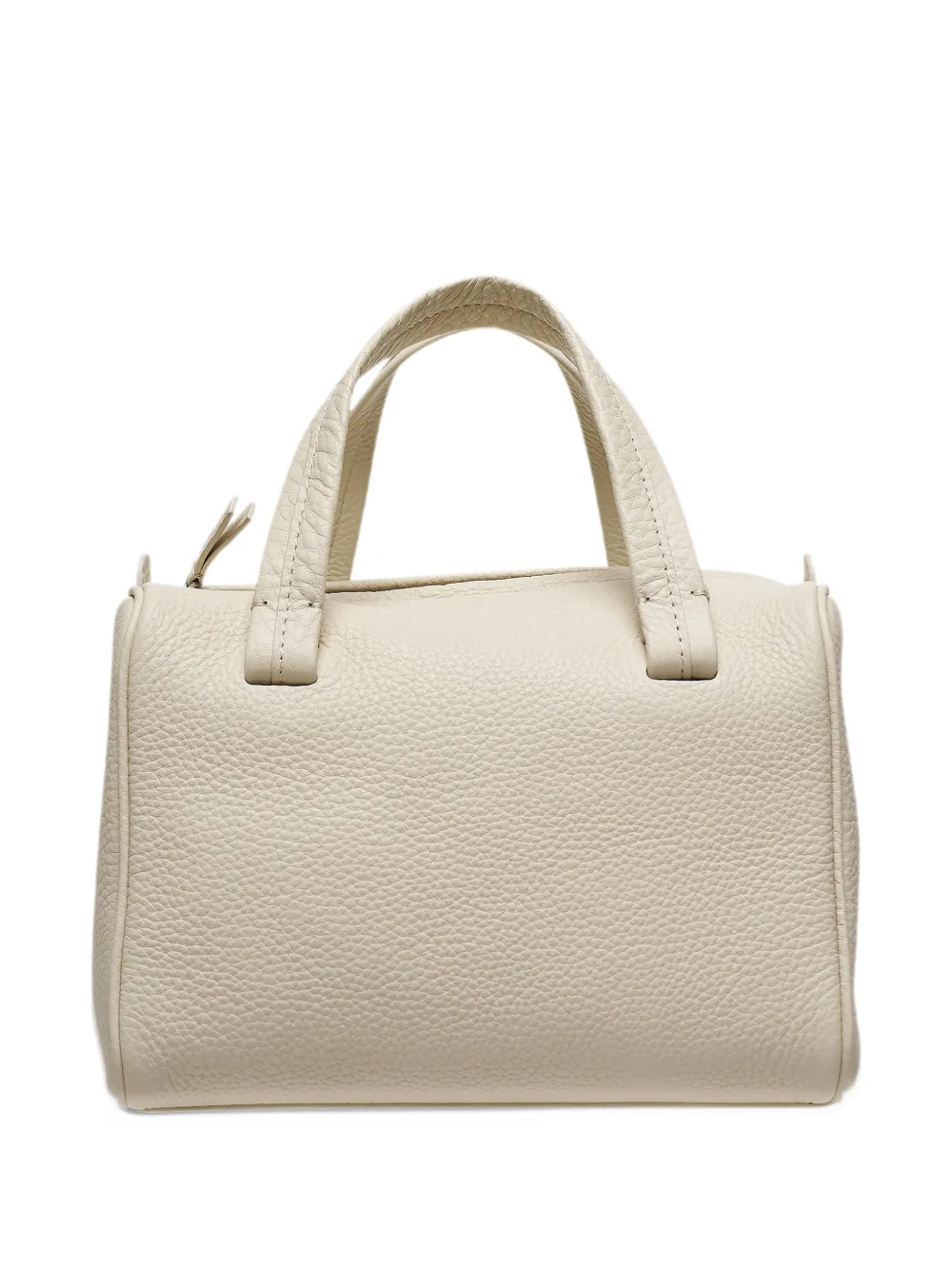 NOTHING WRITTEN grainy leather tote bag Beige
