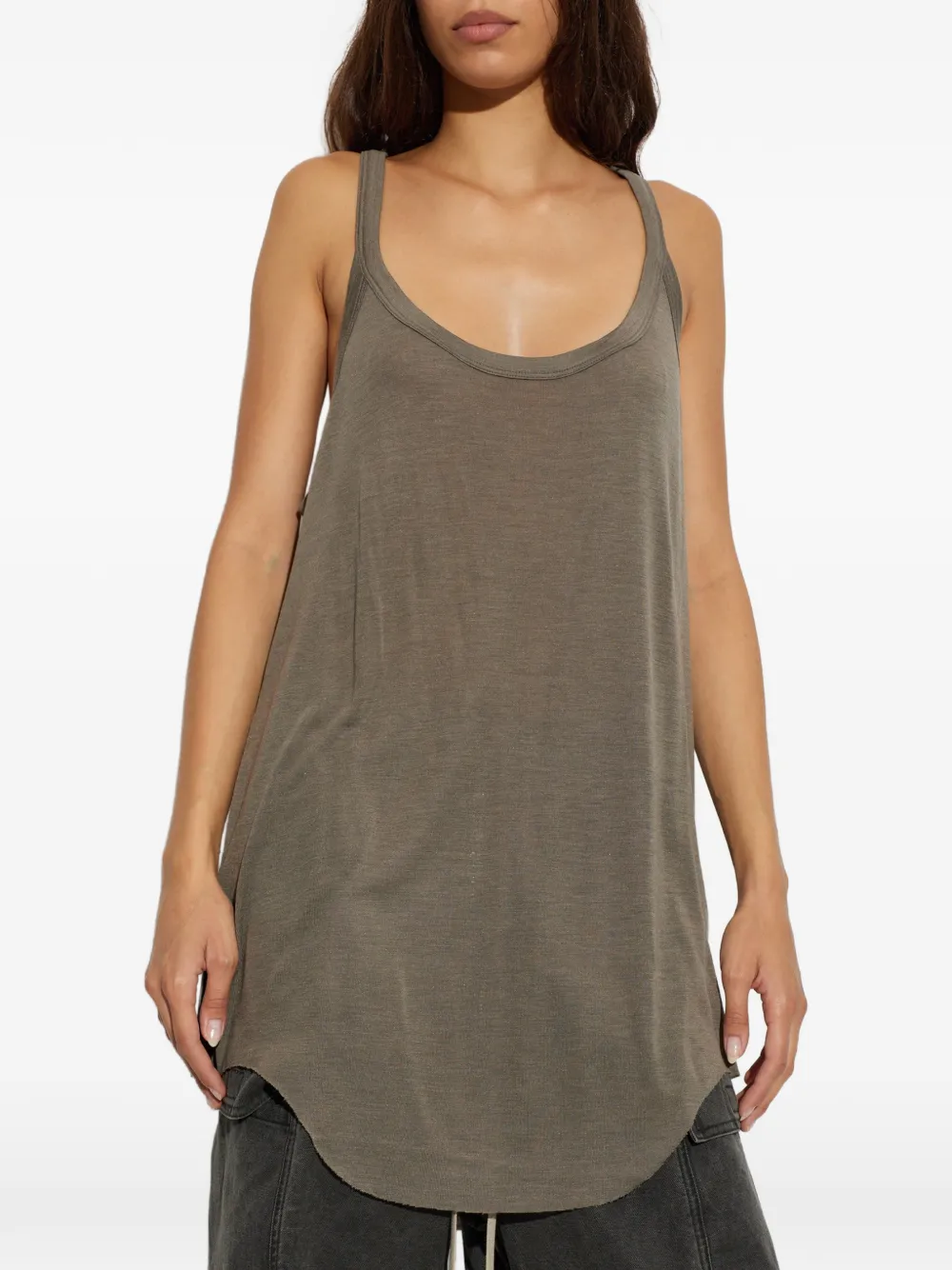 Rick Owens Gigi tanktop met geribbelde afwerking Grijs
