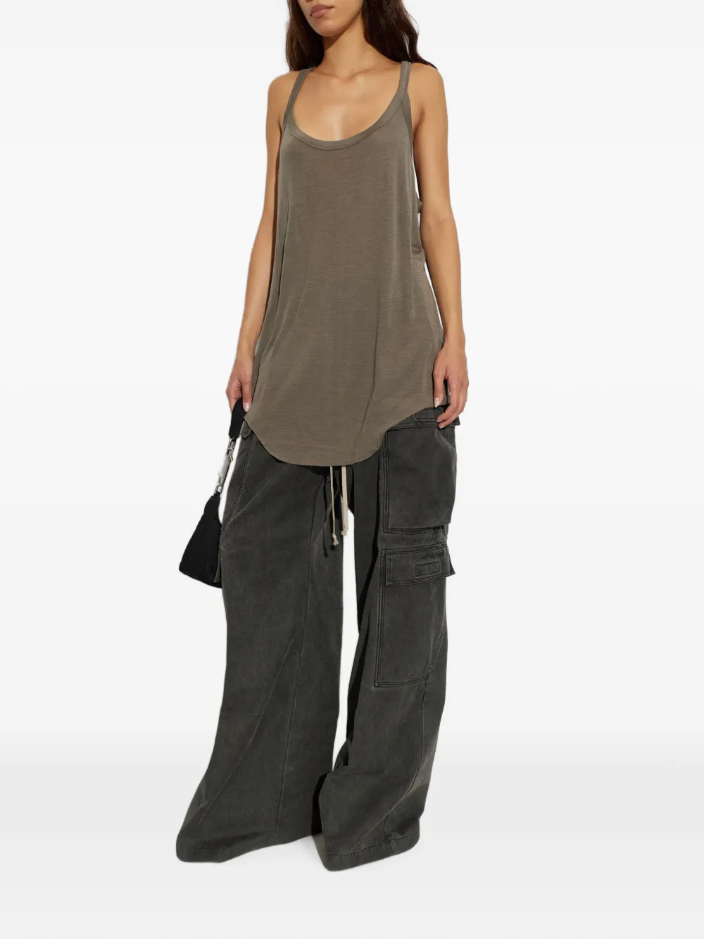 Rick Owens Gigi tanktop met geribbelde afwerking Grijs