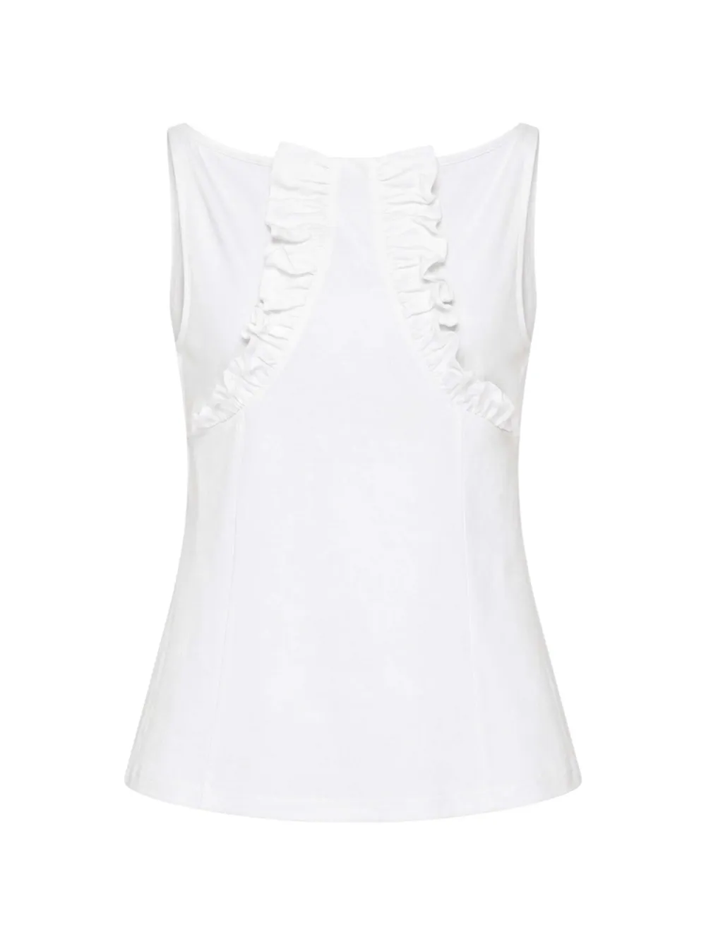 SHUSHU/TONG ruffled-trim T-shirt