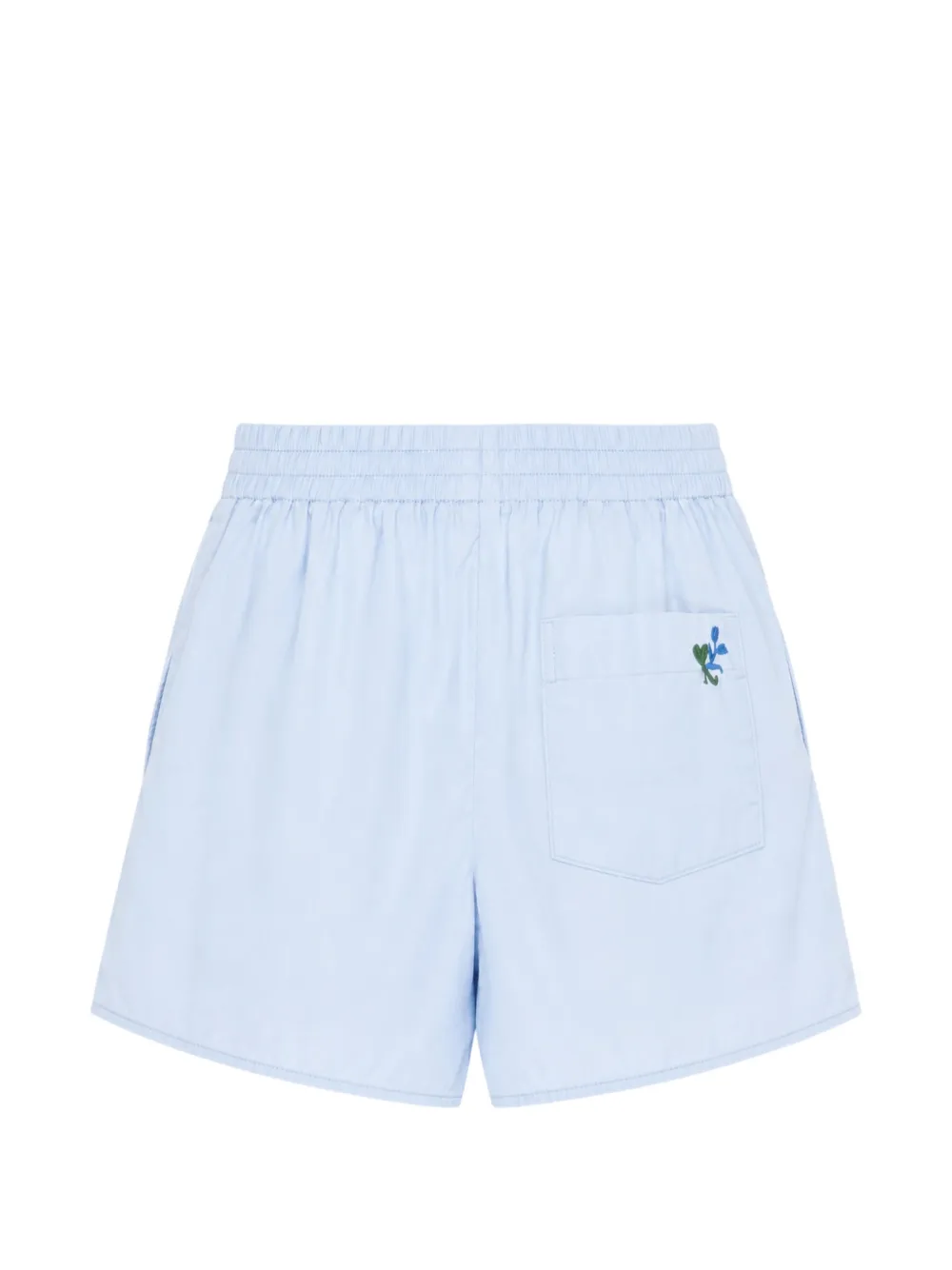 AMI Paris Ami de Coeur embroidered shorts Blauw